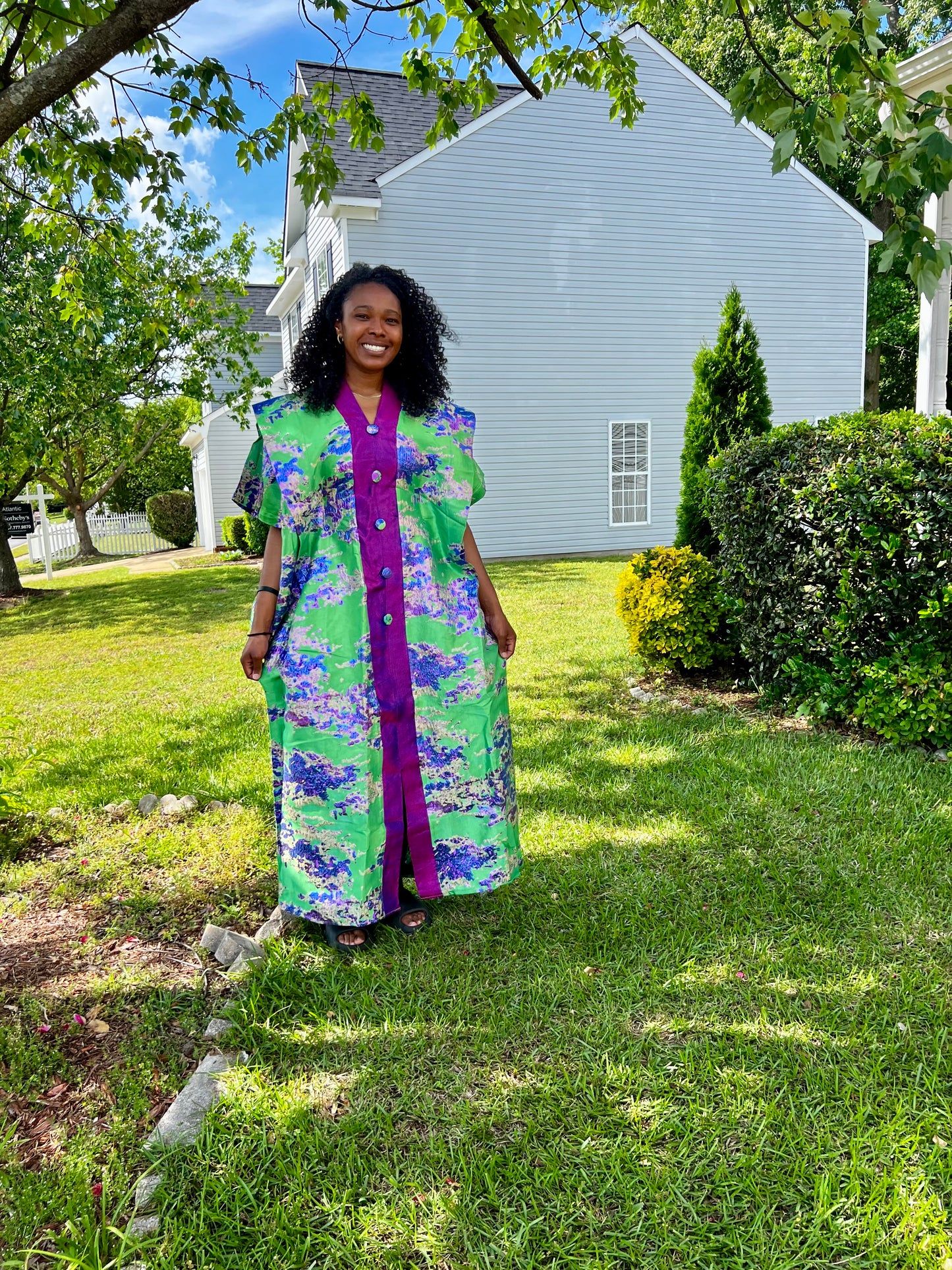 Afro Zyana Luxury Damask Brocade Boubou