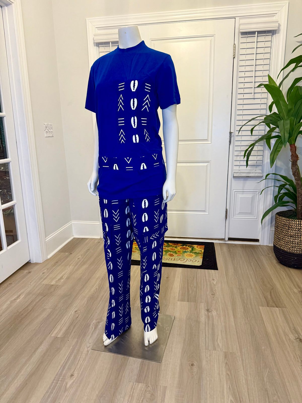 African Print Ankara T. Shirt Cargo 2p Set