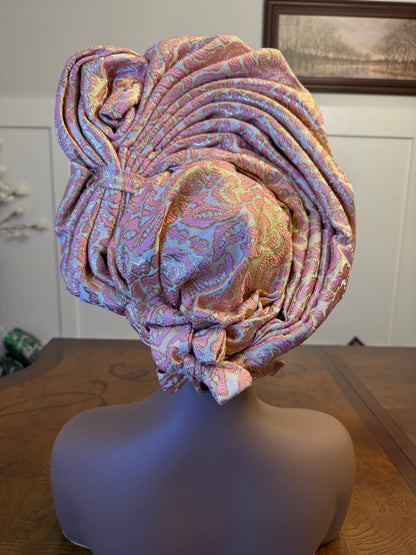 African Damask Autogele/Dastar/Hijab/Chador/Tigno/ headscarf/wrap/Hat