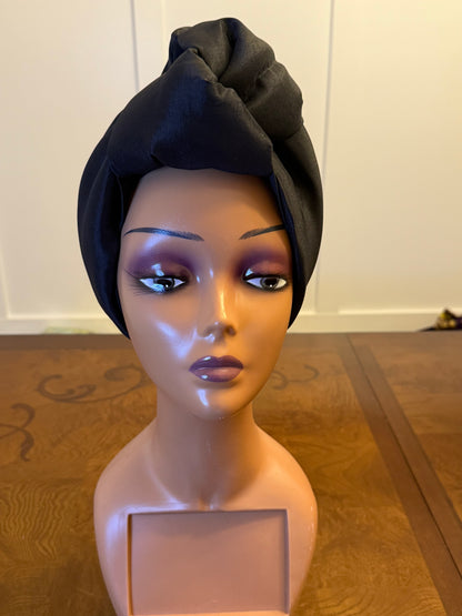 African 2 in 1p Twisted Front Turban/Hat/Cap