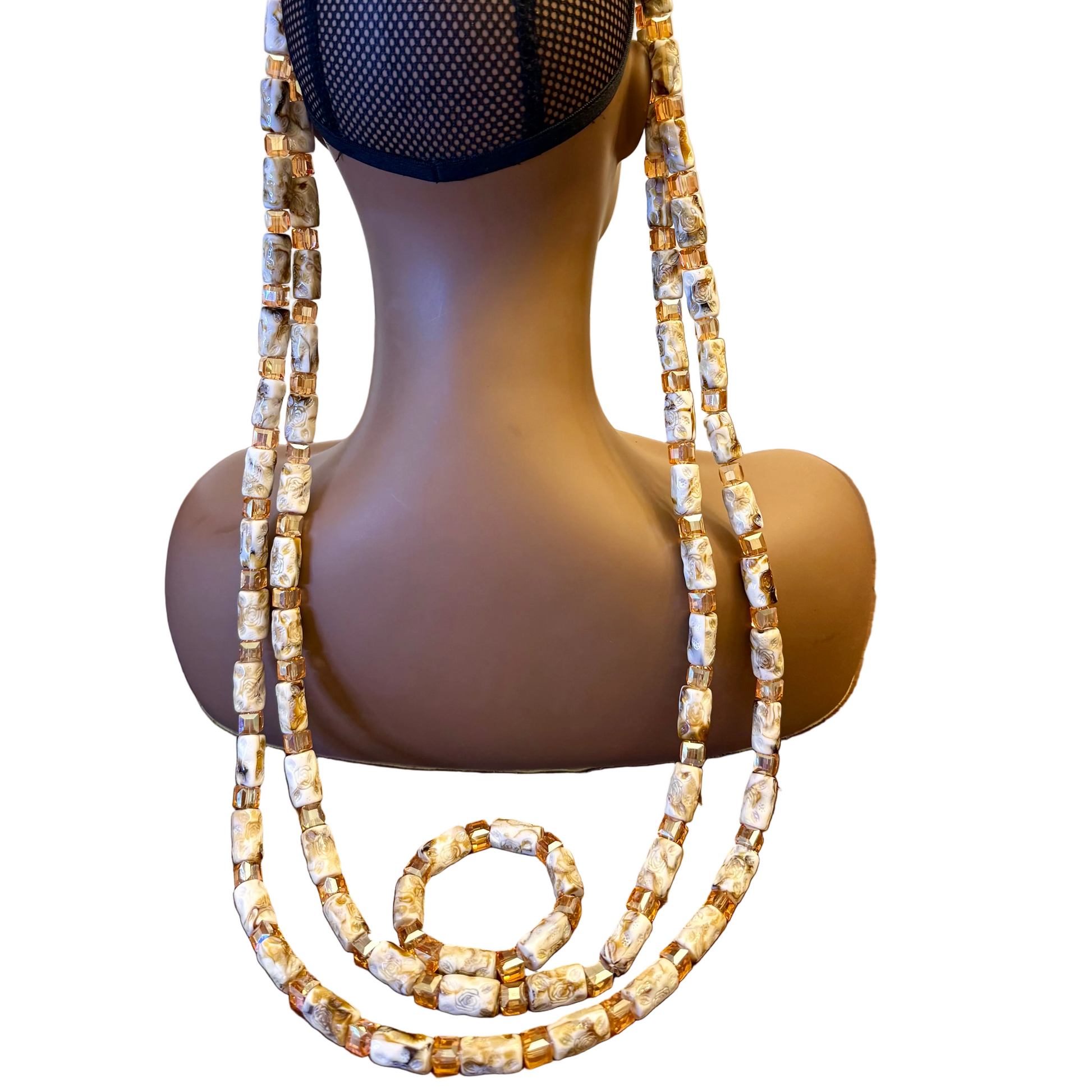 African Traditional Handmade Beads Set for Groom Afro American Outfits