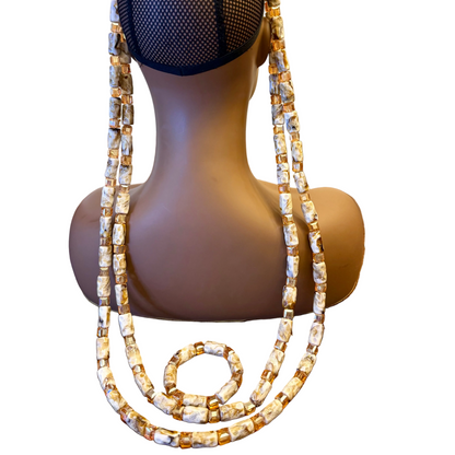 African Traditional Handmade Beads Set for Groom Afro American Outfits