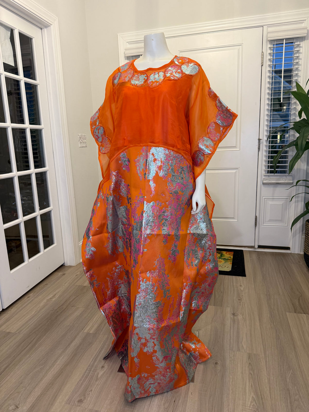 Modern Organza Damask Bubu