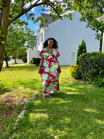 Afro Luxury Damask Brocade Boubou