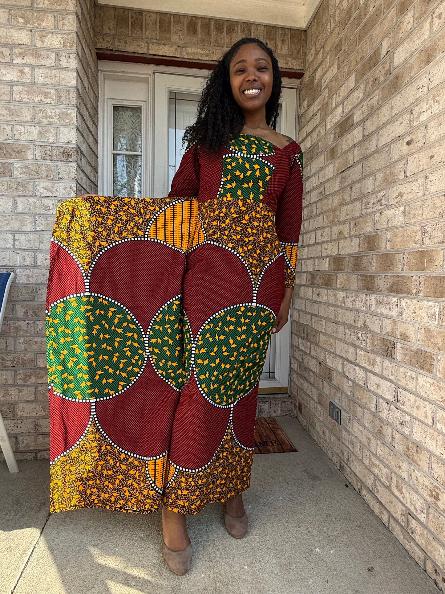 African  Ankara  Wax Print Women Wrapped Dress