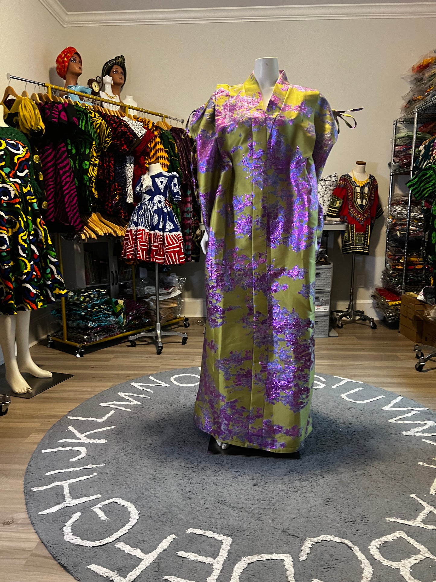 Afro Bernice Damask Brocade Boubou