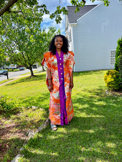 Afro Luxury Damask Brocade Boubou