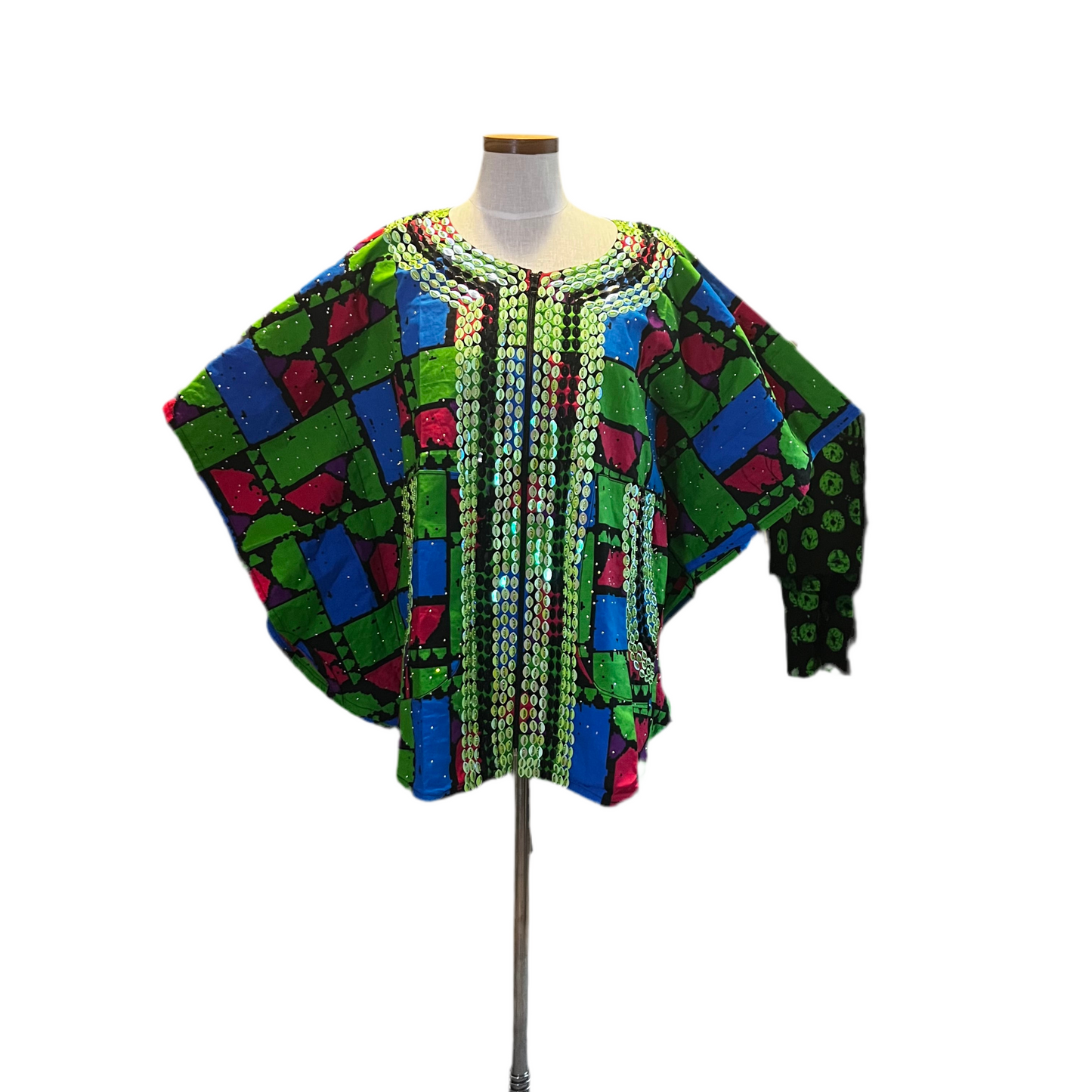 Afro Beaded Ankara Tops/Blouse Style 2