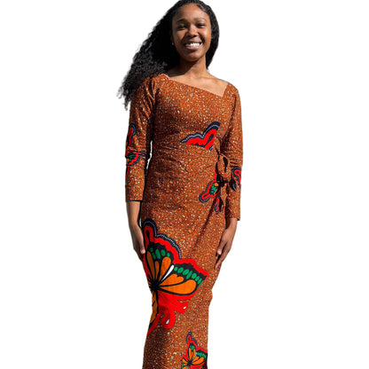 African  Ankara  Wax Print Women Wrapped Dress