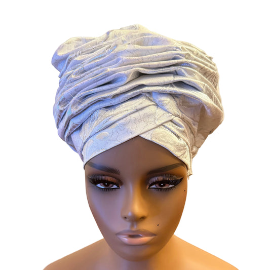 African Damask Flower Shaped Turban /Dastar/Hijab/Chador/Tigno/ headscarf/wrap/Hat