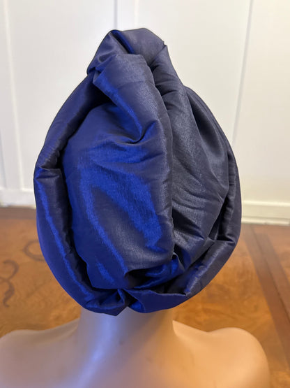 African 2 in 1p Twisted Front Turban/Hat/Cap