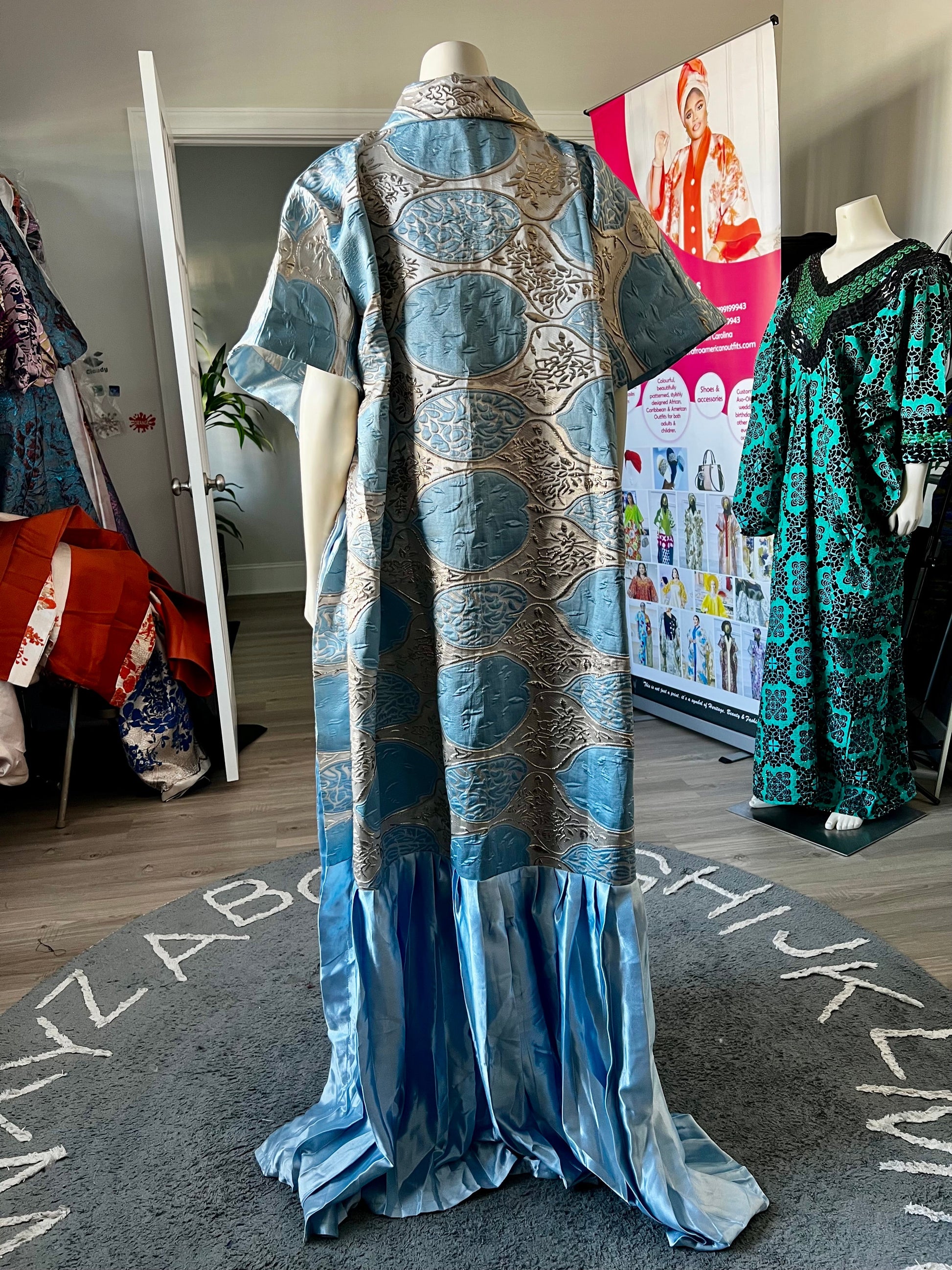 Afro Sharon Mixed Brocade Boubou Afro American Outfits