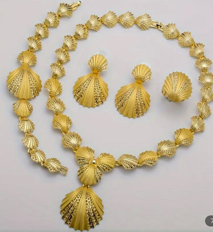 Shell Jewelry Set Afro American Outfits