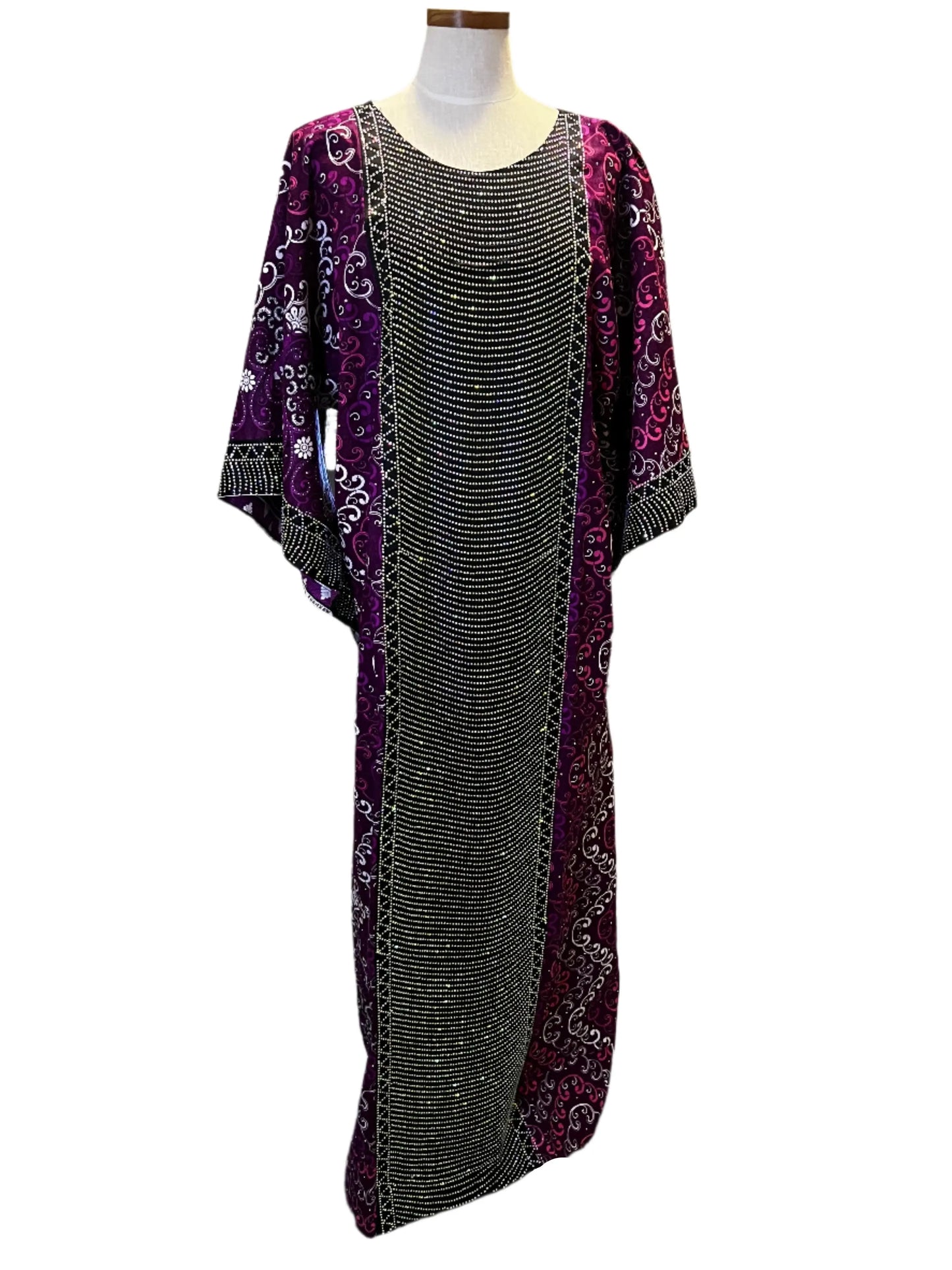 Ankara Kaftan with Front Stones Afro American Outfits