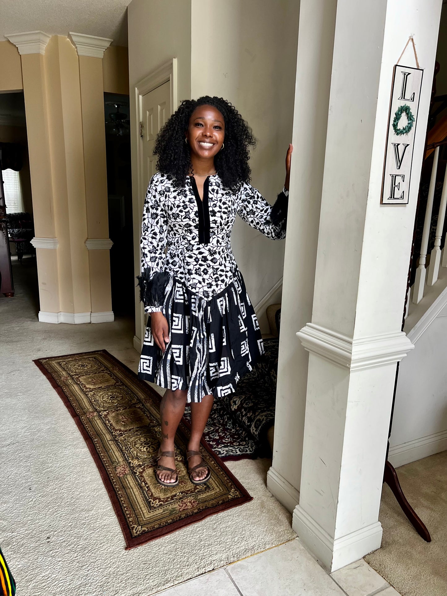 African Prints Ankara 2 Tones Afro Jemima Fit and Flare