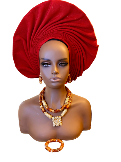 African Traditional Handmade Beads Bridal Set