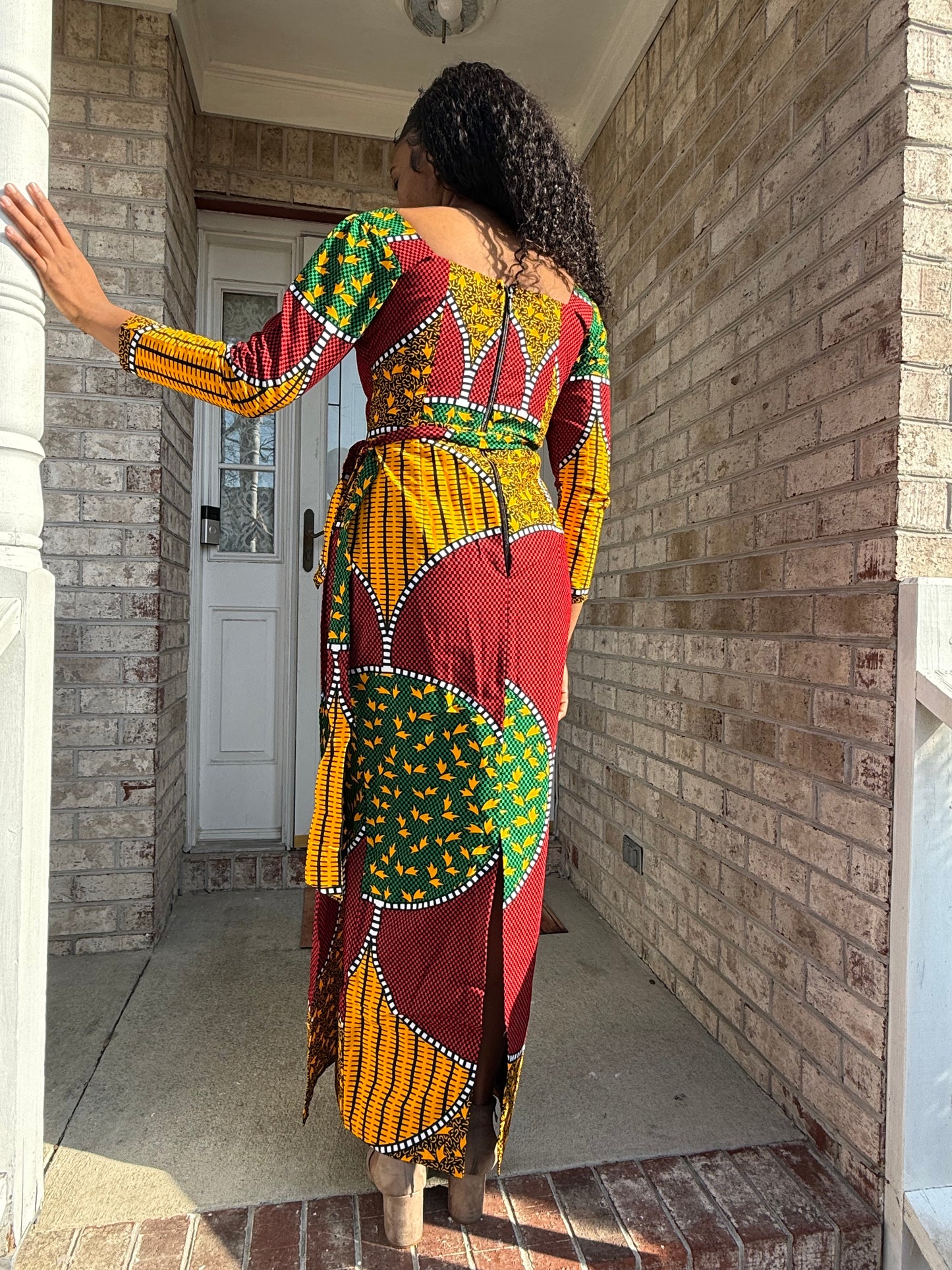 African  Ankara  Wax Print Women Wrapped Dress