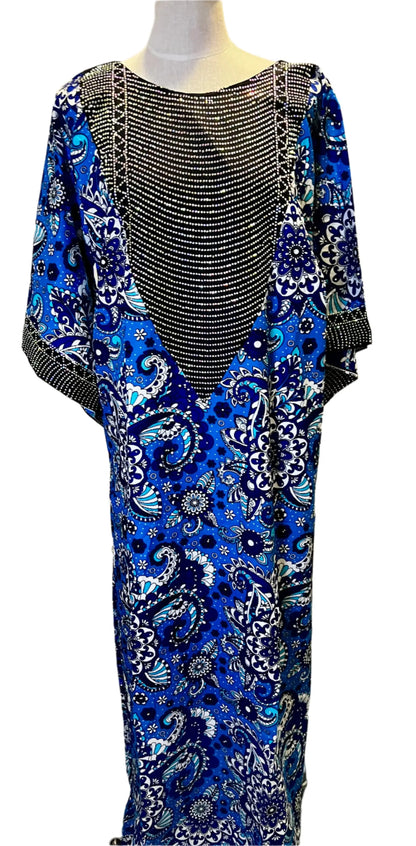 Ankara Kaftan with Stones Afro American Outfits