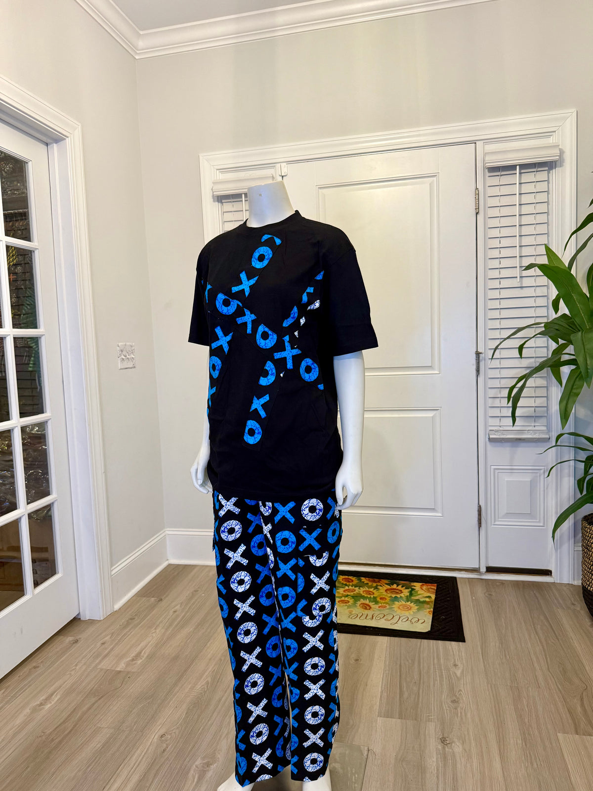 African Print Ankara T. Shirt Cargo 2p Set
