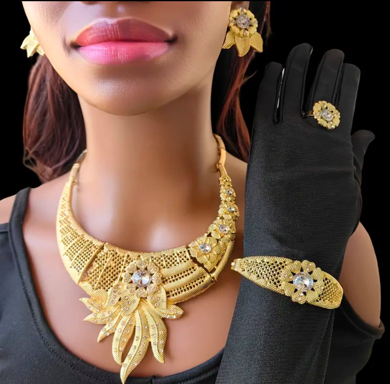 Women Jewelry Set Afro American Outfits