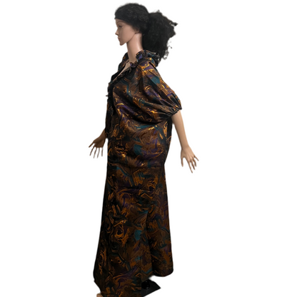 Afro Lois Brocade Bubu/Boubou Dress