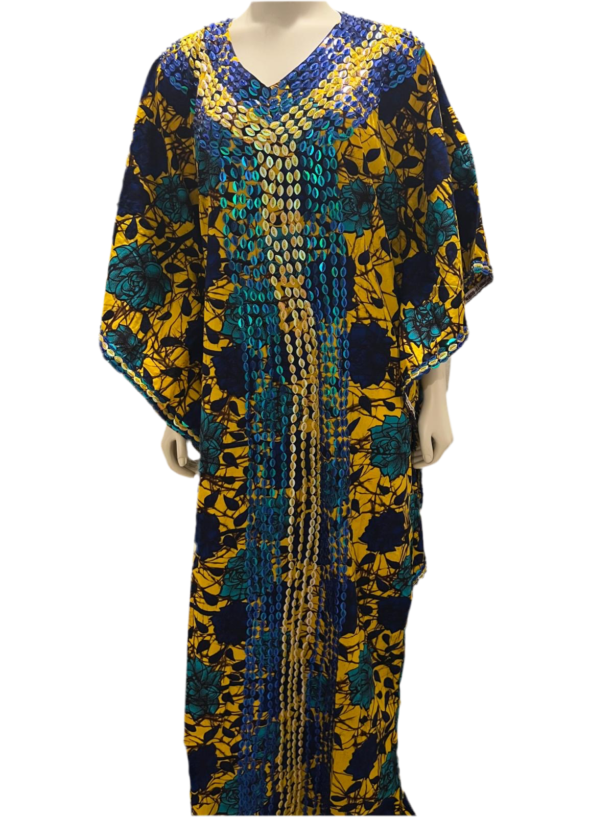 Beaded Ankara Boubou