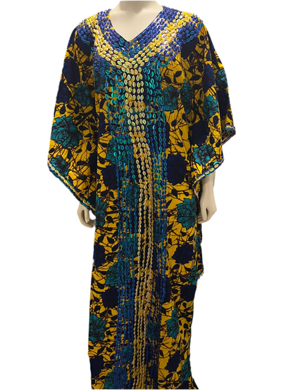 Beaded Ankara Boubou