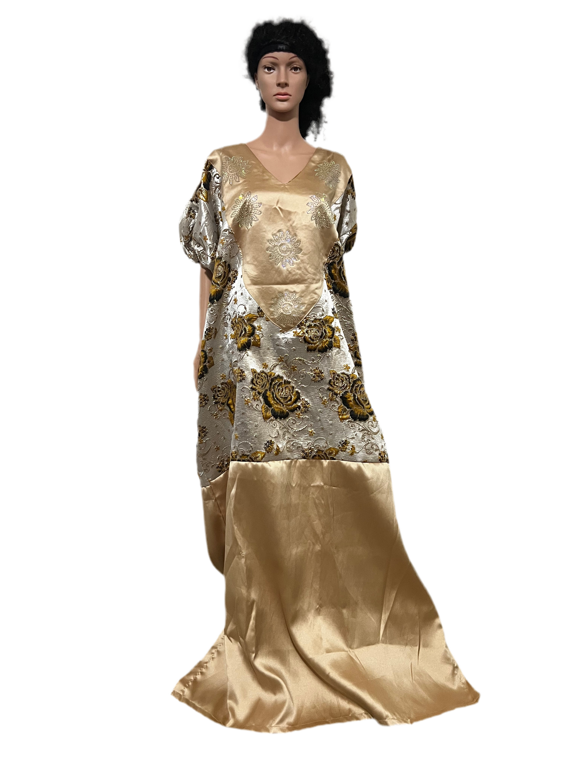 Afro Sharon Mixed Brocade Boubou Afro American Outfits