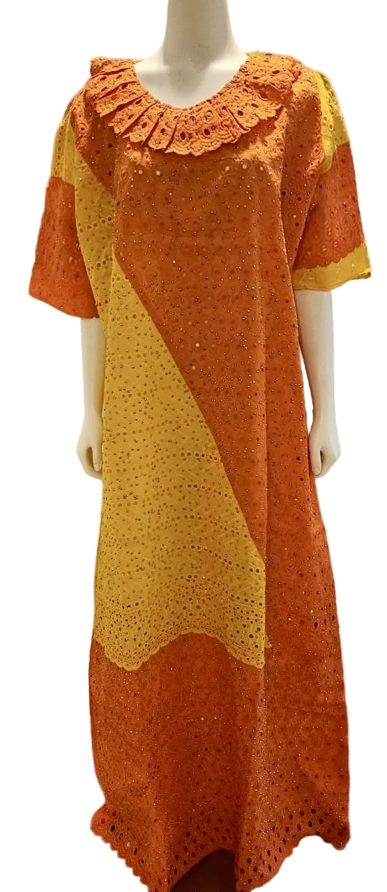 African Embroidered Lace Kaftan Dress Afro American Outfits