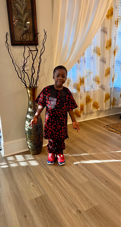 Afro Caleb Boys 2P Long Pant Set Afro American Outfits