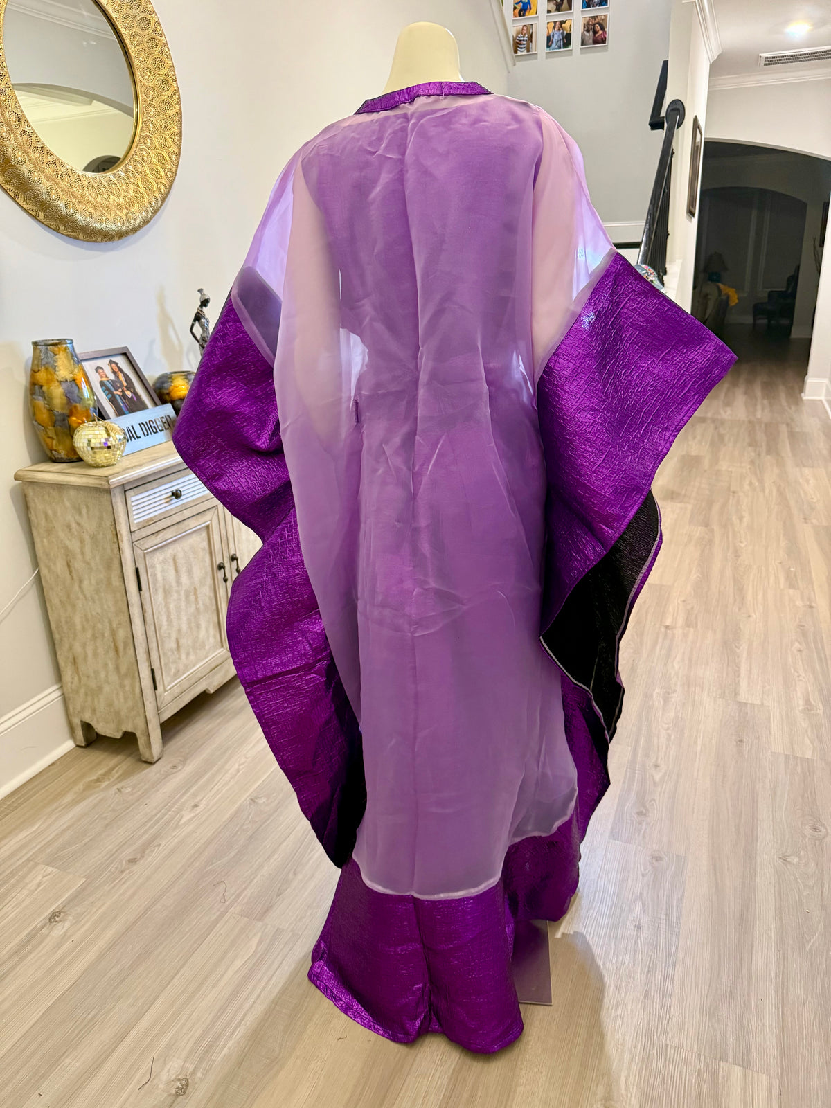 Elegant Rich Aunty Luxurious Damask Boubou