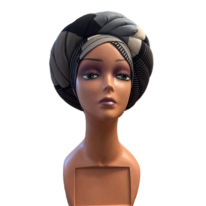 African Double Twisted Turban