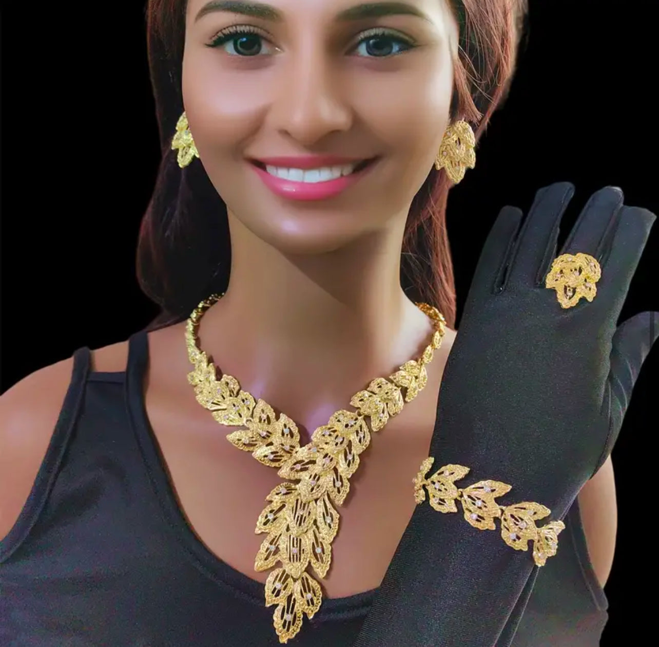 Elegance Jewelry Set Afro American Outfits