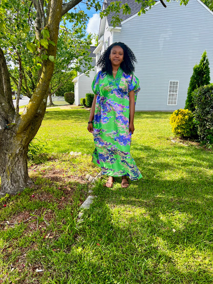 Afro Zyana Luxury Damask Brocade Boubou