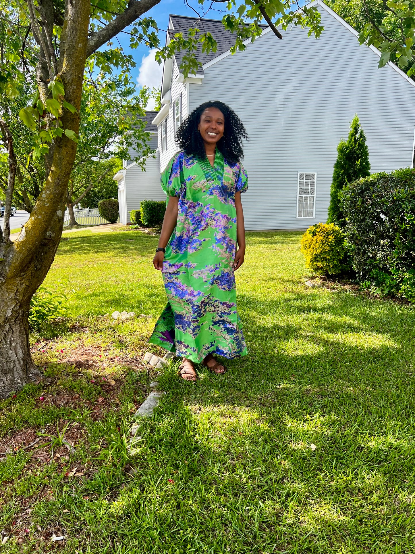 Afro Zyana Luxury Damask Brocade Boubou