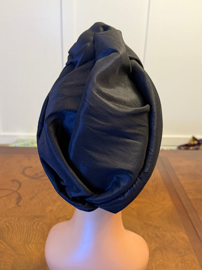 African 2 in 1p Twisted Front Turban/Hat/Cap