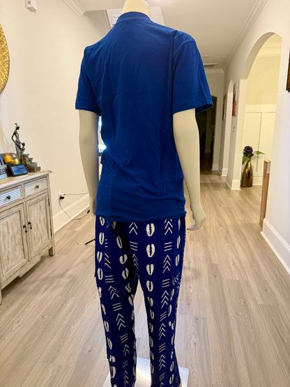 African Print Ankara T. Shirt Cargo 2p Set