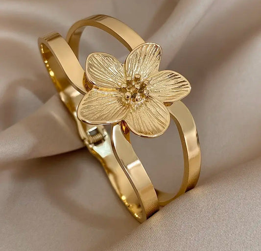 18K Gold-plated Stainless Steel Bracelet Afro American Outfits