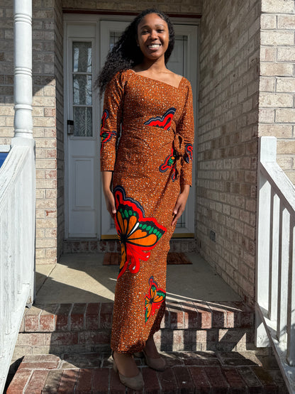 African  Ankara  Wax Print Women Wrapped Dress
