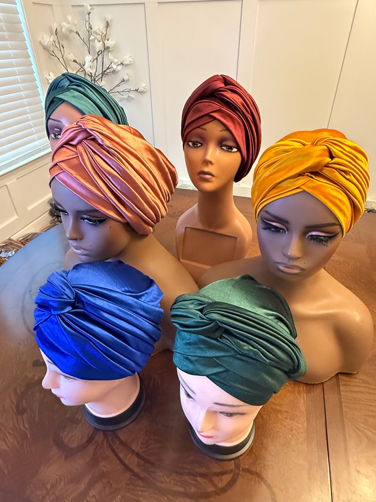African Twisted Front Turban/Hat/Cap Afro American Outfits