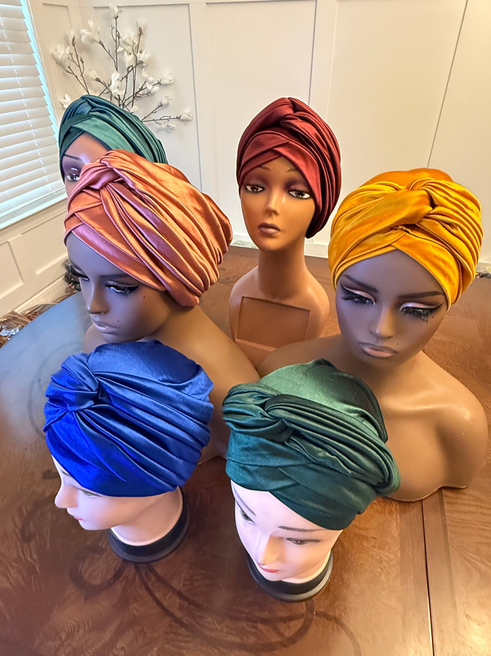 African Twisted Front Turban/Hat/Cap Afro American Outfits