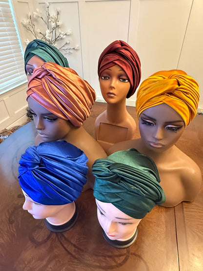African Twisted Front Turban/Hat/Cap Afro American Outfits