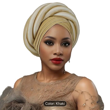 African Double Twisted Turban