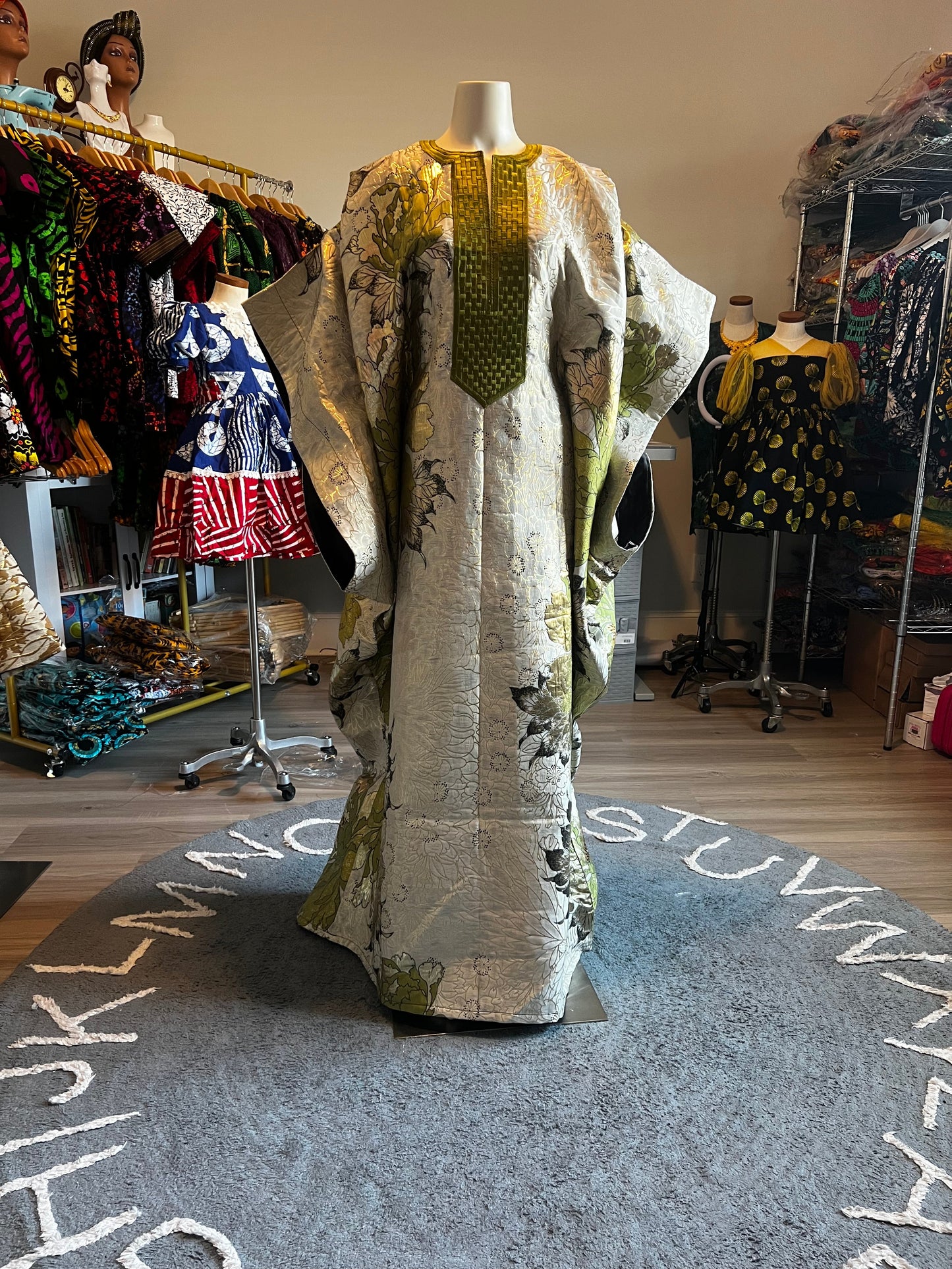Afro Hadassah Luxury Damask Boubou style 2 Afro American Outfits