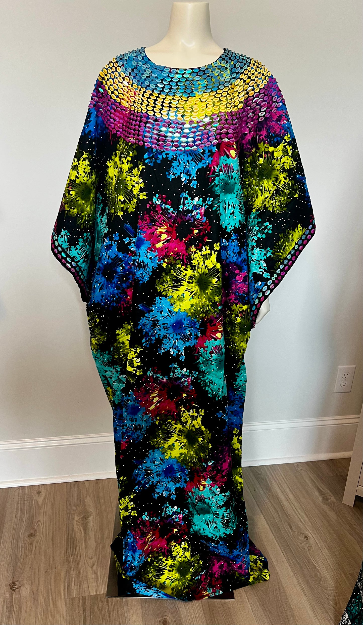 Beaded Ankara Boubou