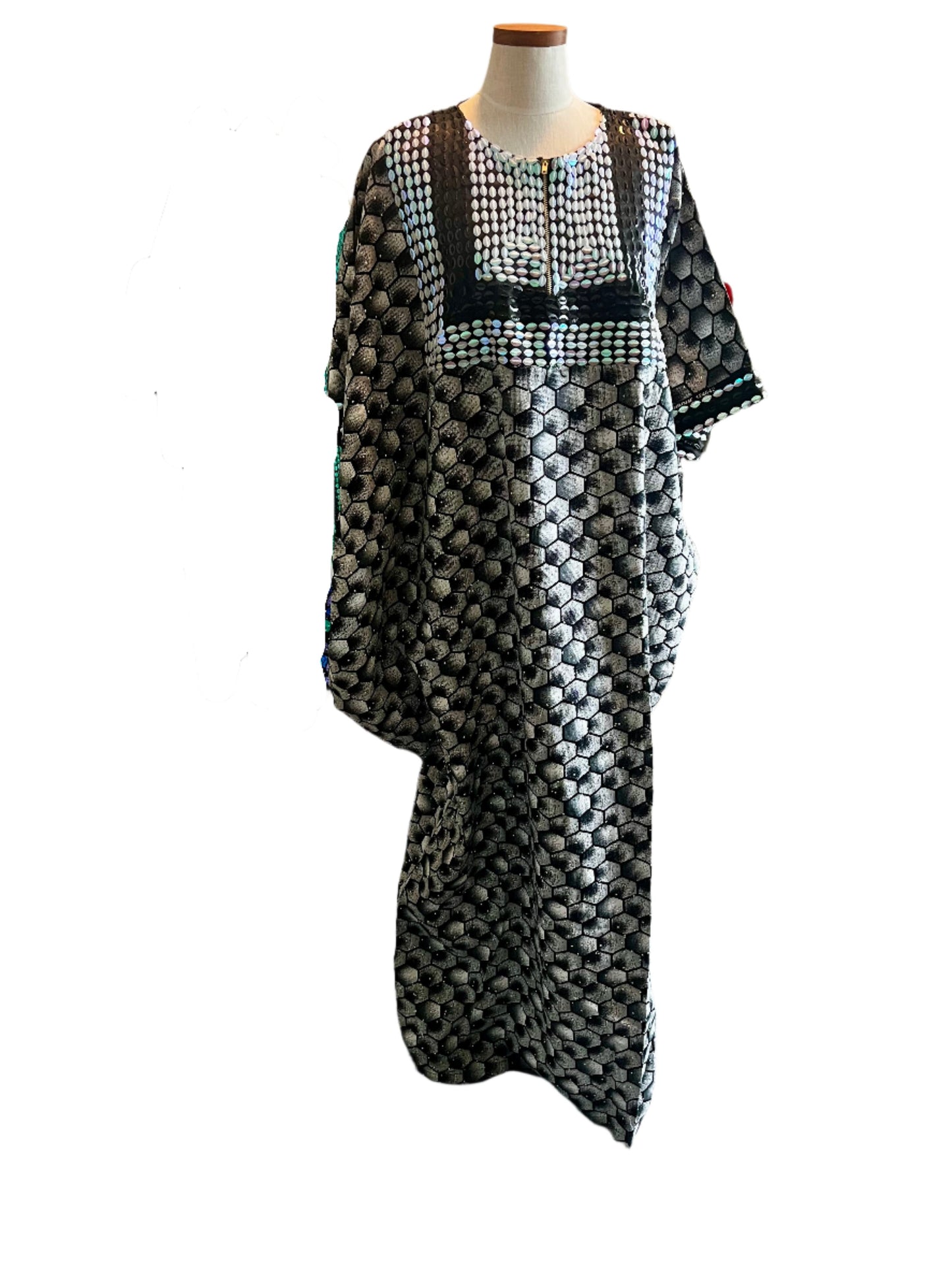 Beaded Ankara Boubou