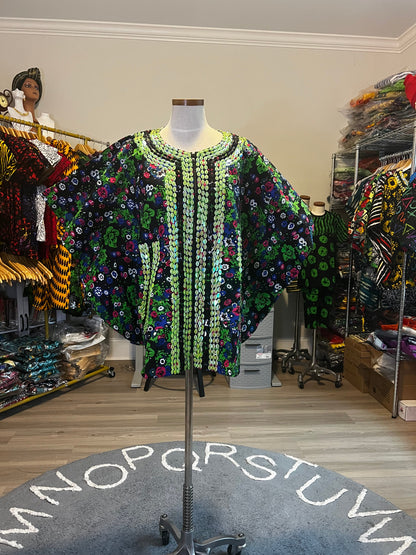 Afro Bead Ankara Top/Blouse Style 1 Afro American Outfits