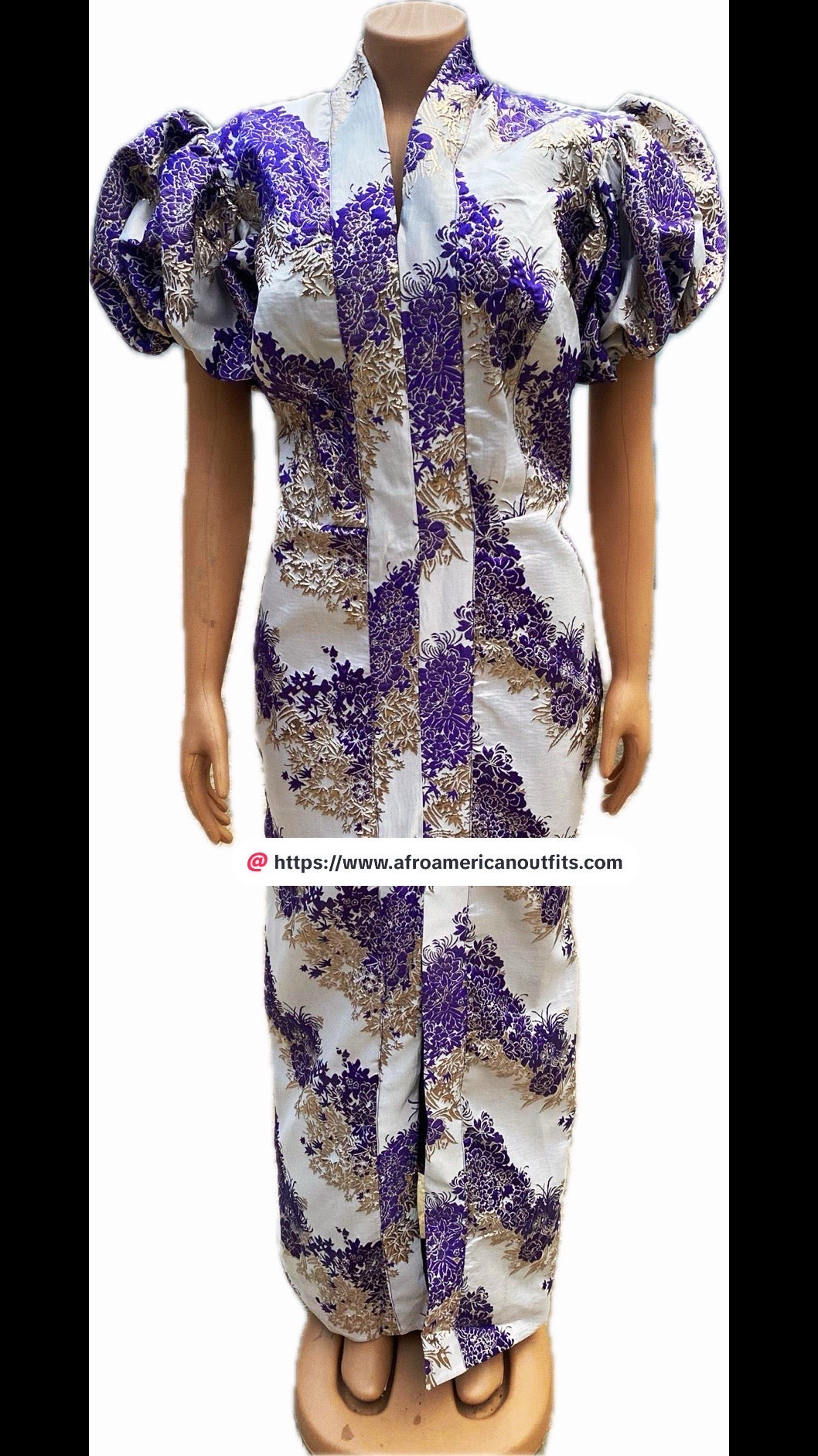 Afro Adinah Slim Fit Brocade Dress Afro American Outfits