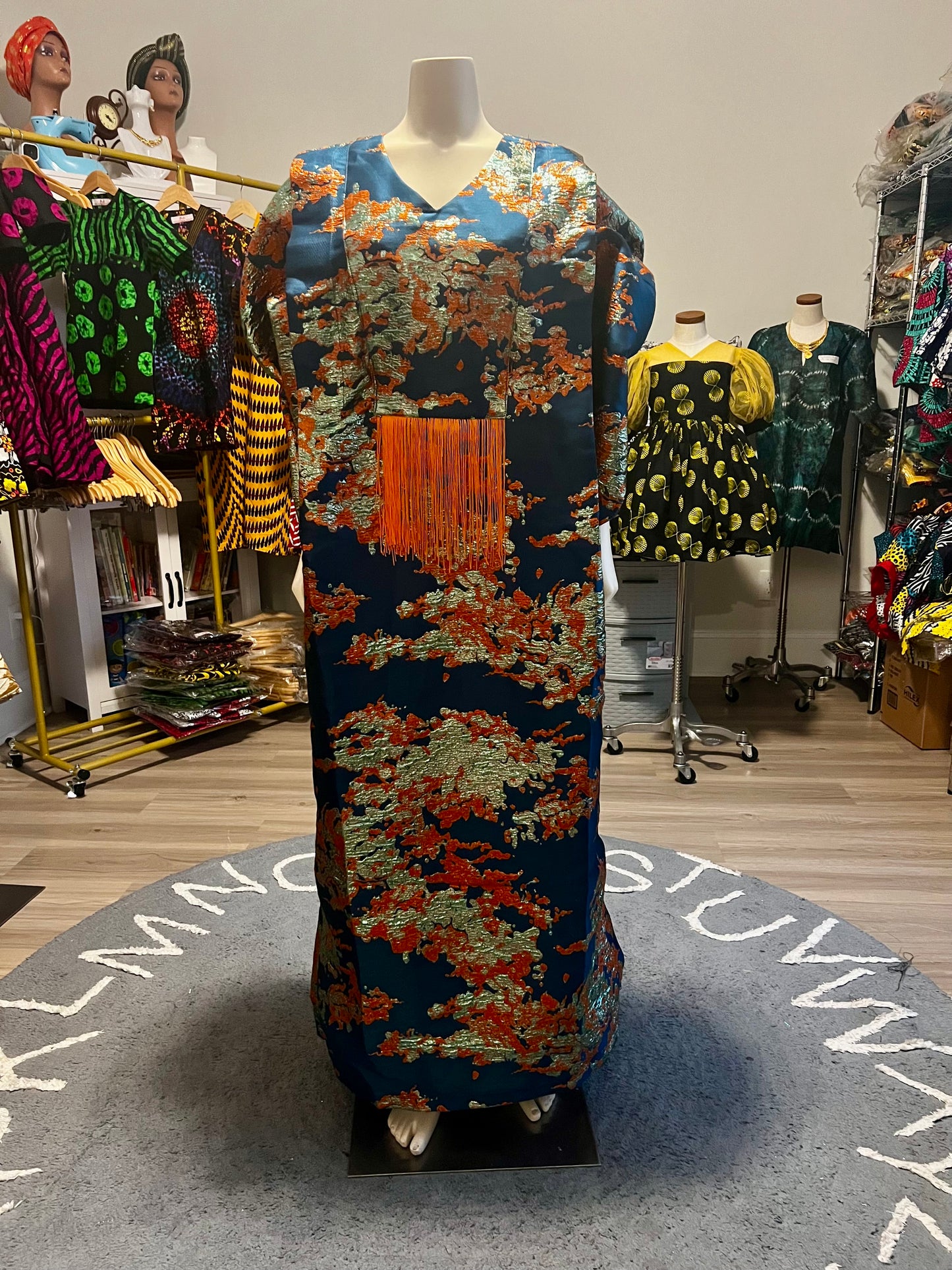 Afro Bernice Damask Brocade Boubou