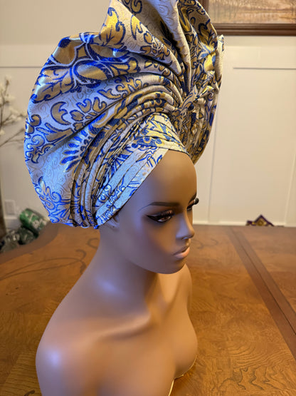 African Damask Autogele/Dastar/Hijab/Chador/Tigno/ headscarf/wrap/Hat